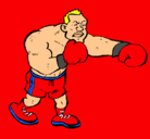 Dibujo Boxeador pintado por franco