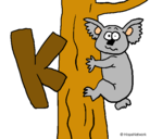 Dibujo Koala pintado por marta