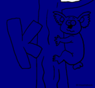 Dibujo Koala pintado por lara