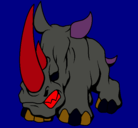 Dibujo Rinoceronte II pintado por marti