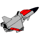 Dibujo Nave cohete pintado por agila1
