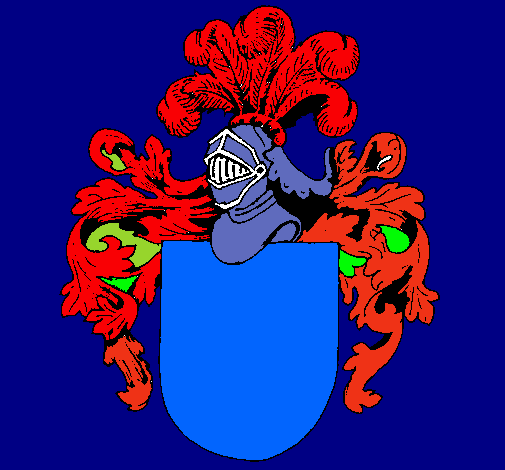 Escudo de armas y casco