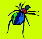 Dibujo Araña viuda negra pintado por joseramon