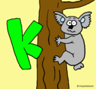 Dibujo Koala pintado por cristina