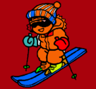 Dibujo Niño esquiando pintado por VICTOR