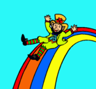 Dibujo Duende en el arco iris pintado por ABRAHAM