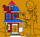 Dibujo Casa fantansma pintado por mariafernanda