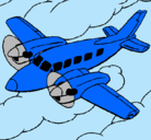 Dibujo Avioneta pintado por reptar