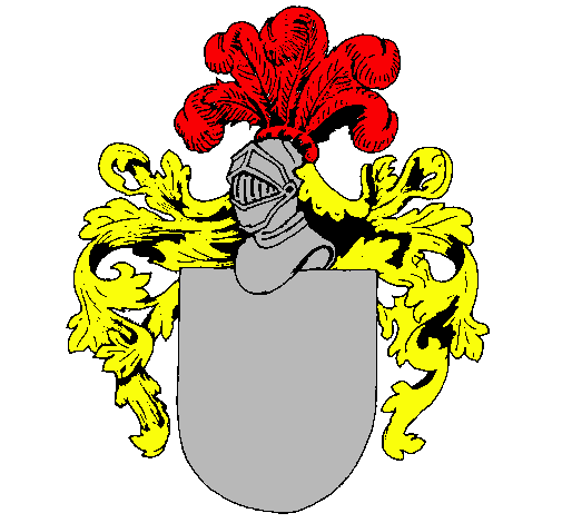 Escudo de armas y casco