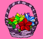 Dibujo Cesta de flores 2 pintado por marlenalejandra