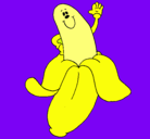 Dibujo Banana pintado por plat