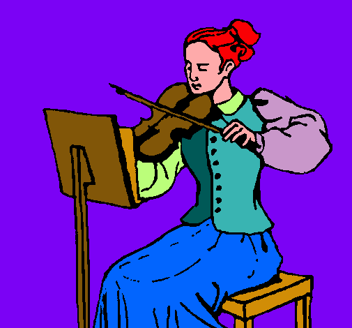 Dama violinista