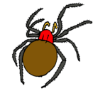 Dibujo Araña venenosa pintado por osieladrian