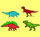 Dibujo Dinosaurios de tierra pintado por tito