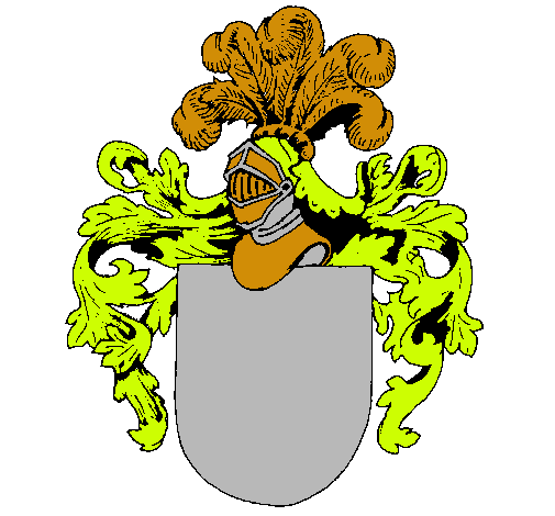 Escudo de armas y casco