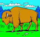 Dibujo Búfalo  pintado por lucas