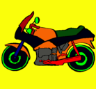 Dibujo Motocicleta pintado por pau