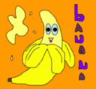 Dibujo Banana pintado por Gabriela