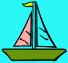 Dibujo Barco velero pintado por ICA