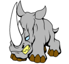 Dibujo Rinoceronte II pintado por andres