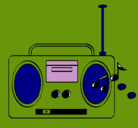 Dibujo Radio cassette 2 pintado por johnirwin