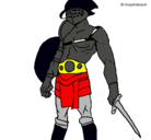 Dibujo Gladiador pintado por eli