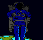 Dibujo Astronauta pintado por fernando6Bwilliamjames
