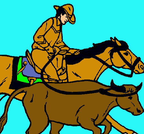 Vaquero y vaca