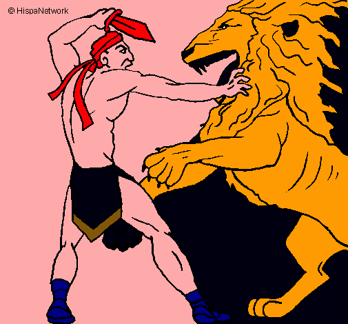 Gladiador contra león