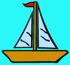 Dibujo Barco velero pintado por luis