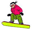 Dibujo Snowboard pintado por samiiiiiii