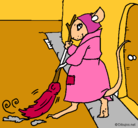 Dibujo La ratita presumida 1 pintado por pitu96