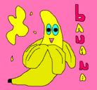 Dibujo Banana pintado por mariarosa