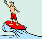 Dibujo Surfista pintado por rasaji
