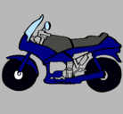 Dibujo Motocicleta pintado por alon