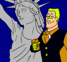 Dibujo Estados Unidos de América pintado por juancarlos