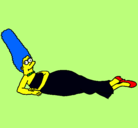 Dibujo Marge pintado por Gabriela