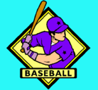 Dibujo Logo de béisbol pintado por michelle