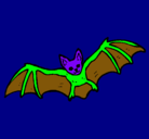 Dibujo Murciélago volando pintado por STEFANY