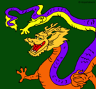 Dibujo Dragón chino pintado por EVAAYALA