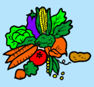 Dibujo verduras pintado por gkgjnjinyjufjvm
