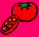 Dibujo Tomate pintado por valentina