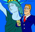 Dibujo Estados Unidos de América pintado por Anto