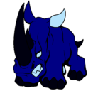 Dibujo Rinoceronte II pintado por jamilet