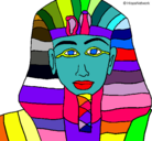 Dibujo Tutankamon pintado por ximana@naomi