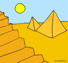 Dibujo Pirámides pintado por lourdes