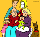 Dibujo Familia pintado por keyler
