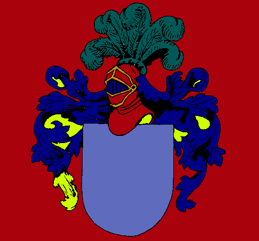 Escudo de armas y casco