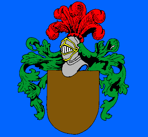 Escudo de armas y casco