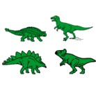 Dibujo Dinosaurios de tierra pintado por Roger